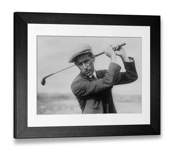 Framed Print : Jim Barnes Holding a Golf Club Framed Print : Jim Barnes Holding a Golf Club