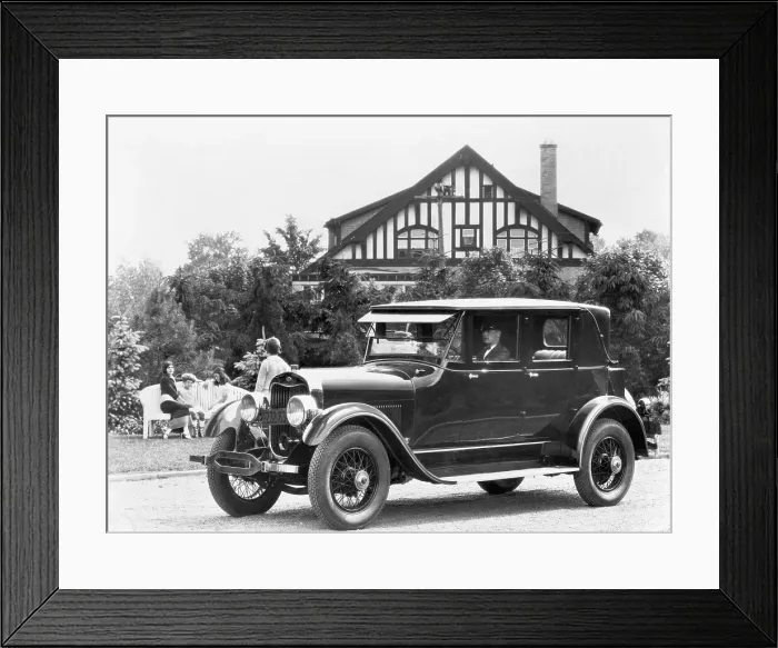 Framed Print : Ford Lincoln Driven by a Chauffeur Framed Print : Ford Lincoln Driven by a Chauffeur