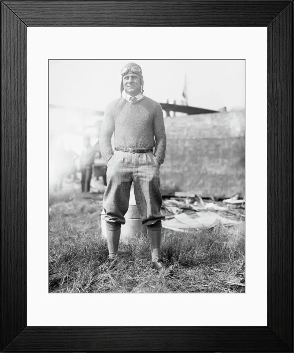 Framed Print : James H. Doolittle Posing in Pilot Attire on Field Framed Print : James H. Doolittle Posing in Pilot Attire on Field