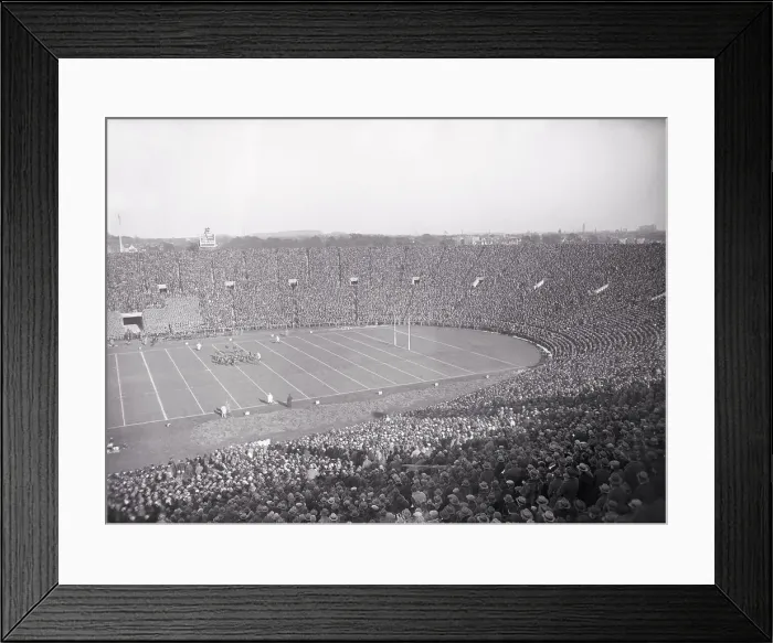 Framed Print : Crowds Attending Yale and Army Football Game Framed Print : Crowds Attending Yale and Army Football Game