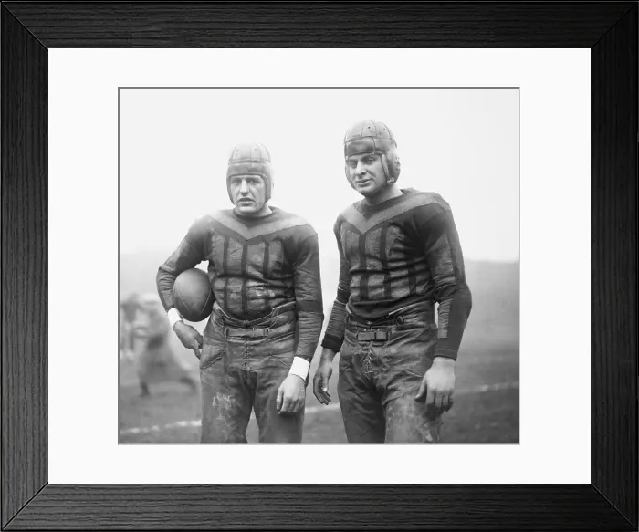 Framed Print : Football Players Red Grange and Earl Britton Framed Print : Football Players Red Grange and Earl Britton