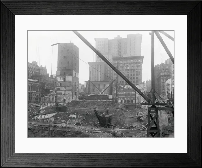 Framed Print : Tearing Down Old Madison Square Garden Framed Print : Tearing Down Old Madison Square Garden