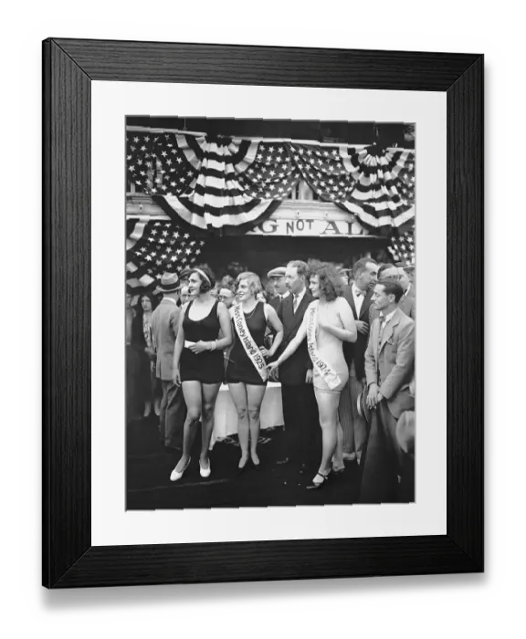 Framed Print : Miss Coney Island 1924 and 1925 Framed Print : Miss Coney Island 1924 and 1925