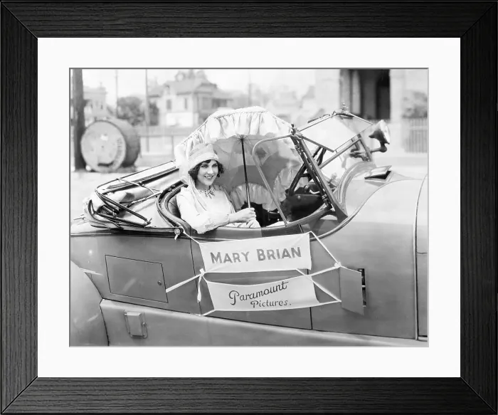 Framed Print : Mary Brian Riding in Automobile Framed Print : Mary Brian Riding in Automobile