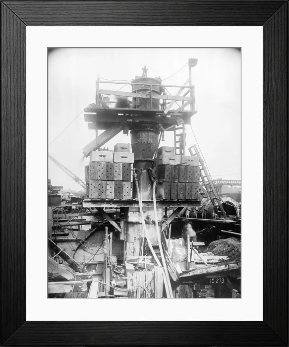 Framed Print : Construction of Holland Tunnel Framed Print : Construction of Holland Tunnel