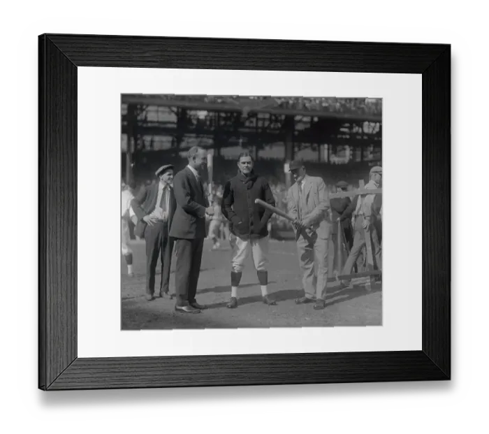 Framed Print : Baseball Players at Stadium Framed Print : Baseball Players at Stadium