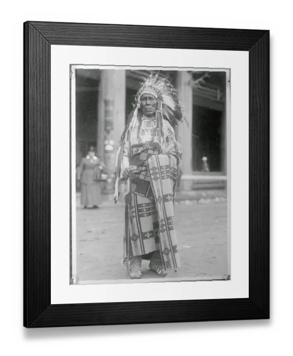 Framed Print : Portrait of Chief Three Bears Framed Print : Portrait of Chief Three Bears