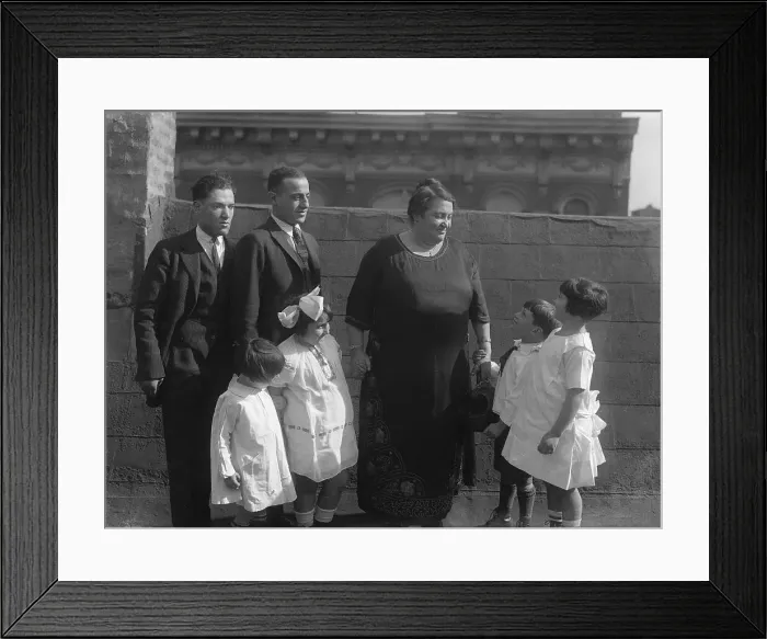Framed Print : Fannie Menschel Giving Soup to Her Granddaughter Framed Print : Fannie Menschel Giving Soup to Her Granddaughter