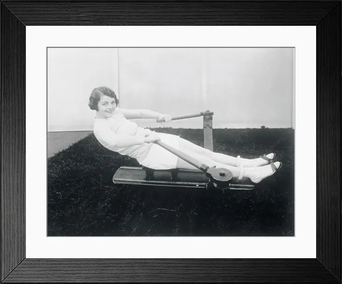 Framed Print : Helene Chadwick Exercising Framed Print : Helene Chadwick Exercising