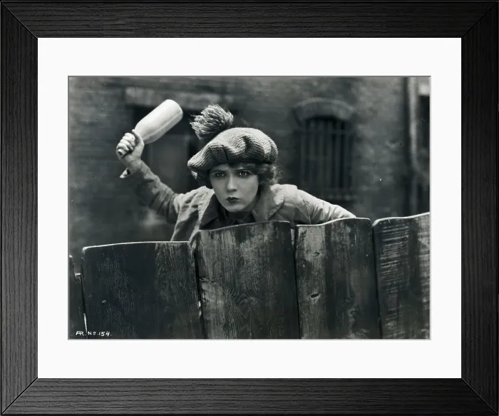 Framed Print : Mary Pickford Holding Bottle Framed Print : Mary Pickford Holding Bottle