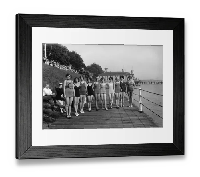 Framed Print : Bathing Beauties In Swimwear Framed Print : Bathing Beauties In Swimwear