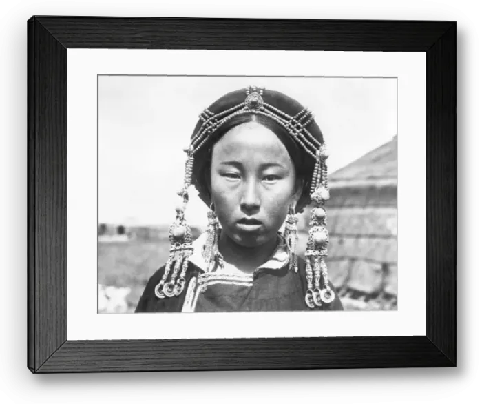 Framed Print : Mongolian Girl Framed Print : Mongolian Girl