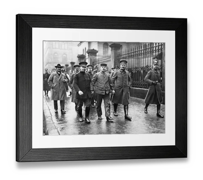 Framed Print : Fritz Haarmann Walking to Sentencing Framed Print : Fritz Haarmann Walking to Sentencing