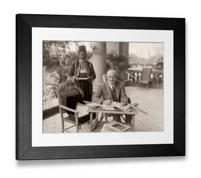 Framed Print : Lord Allenby Working at Desk Framed Print : Lord Allenby Working at Desk