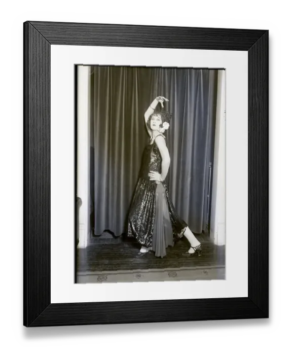 Framed Print : Marguerite, Taito'S Partner / Dancing Pose