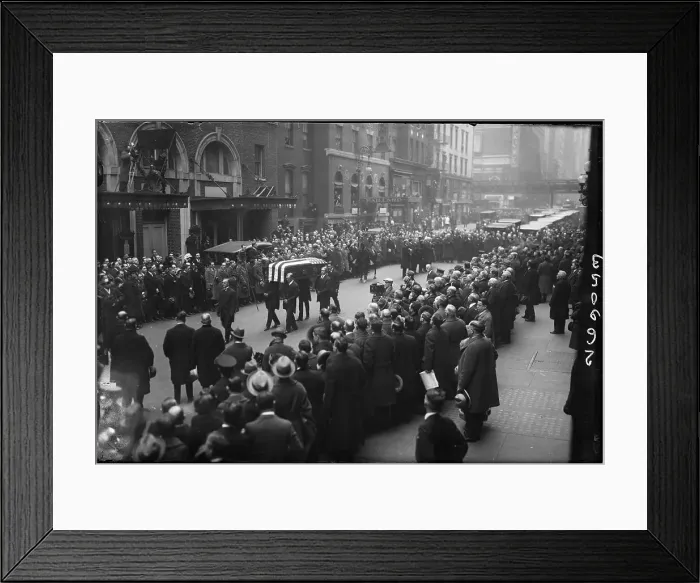 Framed Print : Pallbearers Carry Samuel Gompers Coffin Framed Print : Pallbearers Carry Samuel Gompers Coffin