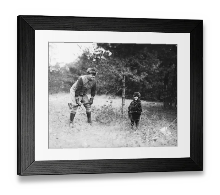 Framed Print : Babe Ruth and Daughter Dorothy Outdoors Framed Print : Babe Ruth and Daughter Dorothy Outdoors