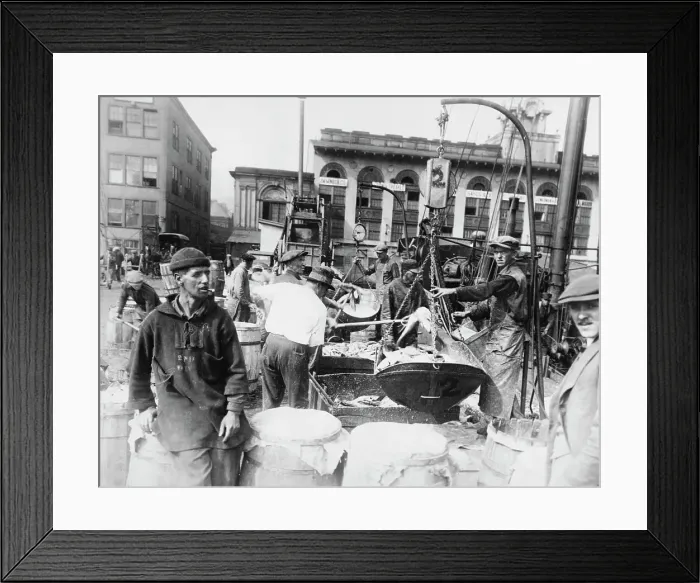 Framed Print : Fulton Fish Market