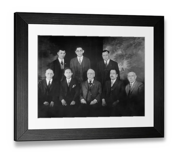 Framed Print : Portrait of Labor Leaders at Convention Framed Print : Portrait of Labor Leaders at Convention