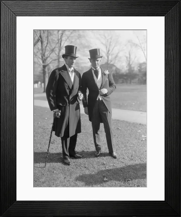 Framed Print : Members of Wedding Party Posing on Lawn Framed Print : Members of Wedding Party Posing on Lawn