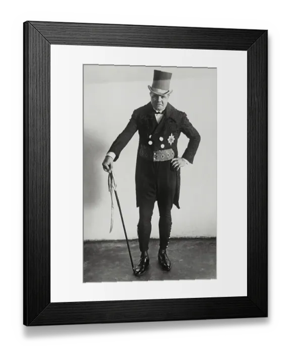Framed Print : Babe Ruth in Victorian Costume Framed Print : Babe Ruth in Victorian Costume
