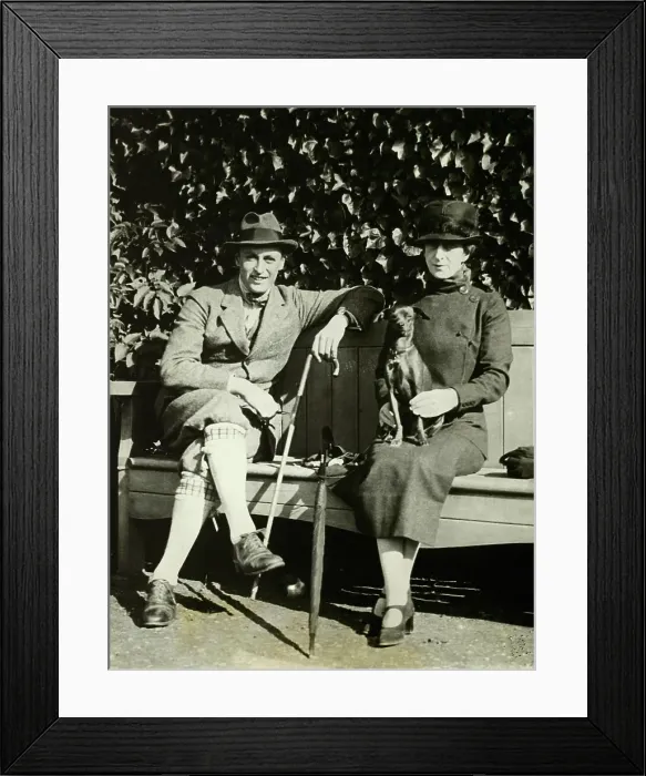 Framed Print : Norwegian Royals Sitting in Garden Framed Print : Norwegian Royals Sitting in Garden