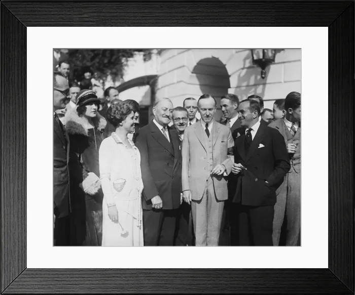 Framed Print : Coolidge Theatrical League Visits the White House Framed Print : Coolidge Theatrical League Visits the White House