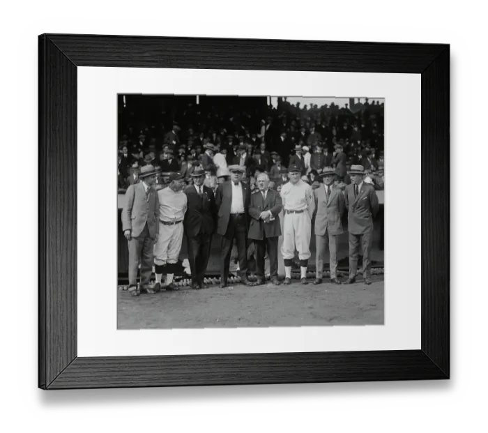Framed Print : Babe Ruth Posing with Other Sports Notables Framed Print : Babe Ruth Posing with Other Sports Notables