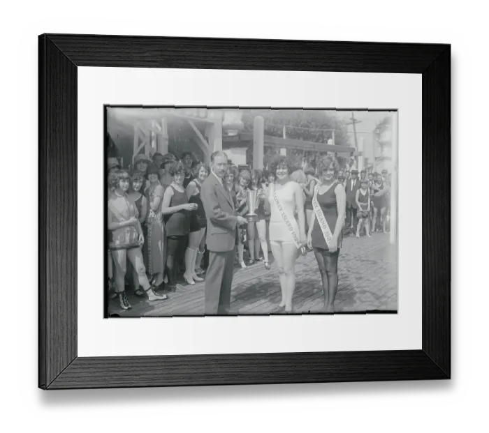 Framed Print : Edward Tilyou Presenting a Trophy Framed Print : Edward Tilyou Presenting a Trophy