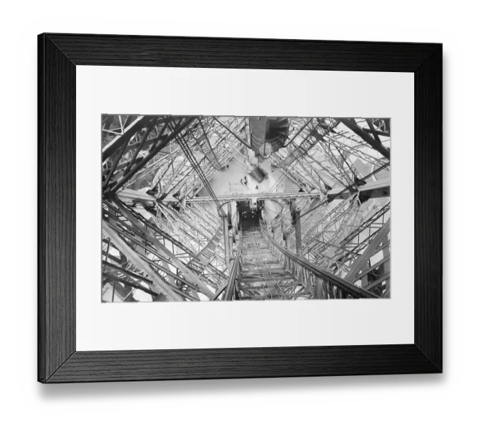 Framed Print : Elevator Shaft of the Eiffel Tower Framed Print : Elevator Shaft of the Eiffel Tower
