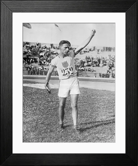 Framed Print : C. Houser, Gold Medal Discus Athlete Framed Print : C. Houser, Gold Medal Discus Athlete