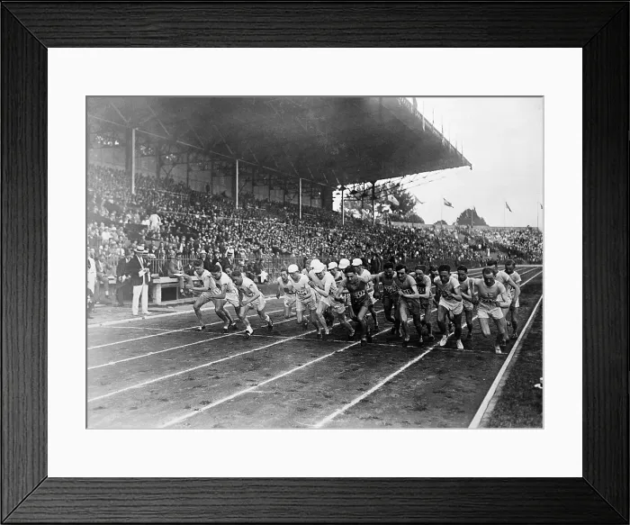 Framed Print : Start of 3, 000 Meter Olympic Race Framed Print : Start of 3, 000 Meter Olympic Race