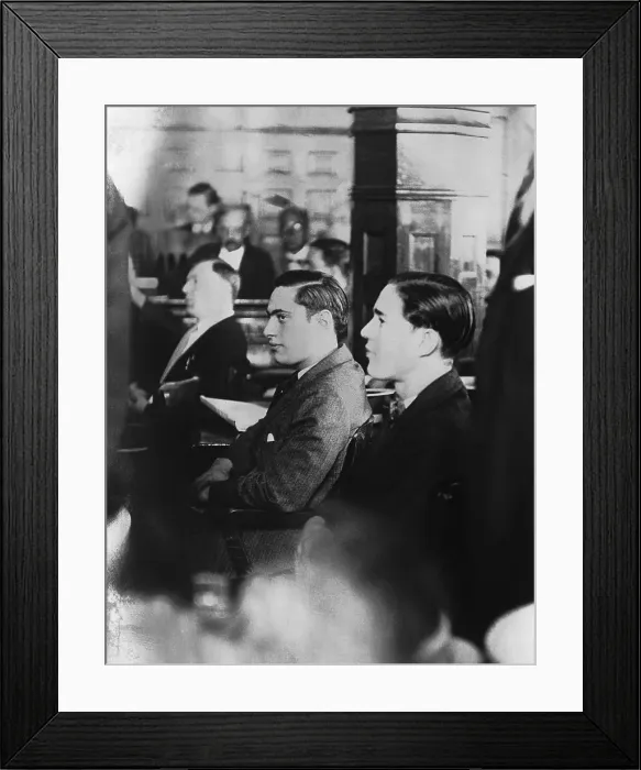 Framed Print : Loeb and Leopold in Court Framed Print : Loeb and Leopold in Court