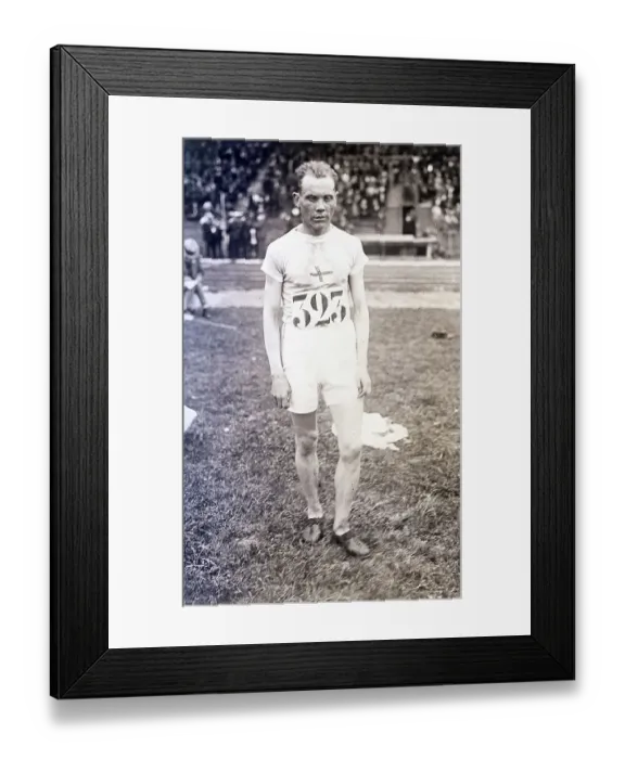 Framed Print : Paavo Nurmi Posing at Olympics Framed Print : Paavo Nurmi Posing at Olympics