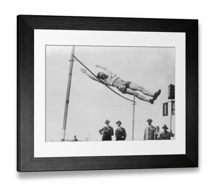 Framed Print : Lewden of France During the High Jump Framed Print : Lewden of France During the High Jump