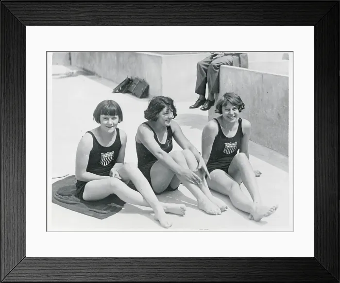 Framed Print : 1924 American Olympic Swimmers Framed Print : 1924 American Olympic Swimmers