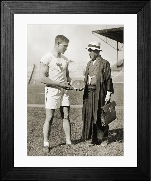 Framed Print : Paavo Nurmi with Fairbanks at Olympics Framed Print : Paavo Nurmi with Fairbanks at Olympics