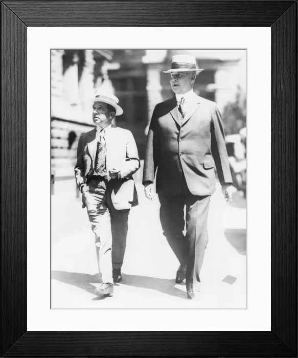 Framed Print : Charles Ponzi and Earl Blake Framed Print : Charles Ponzi and Earl Blake
