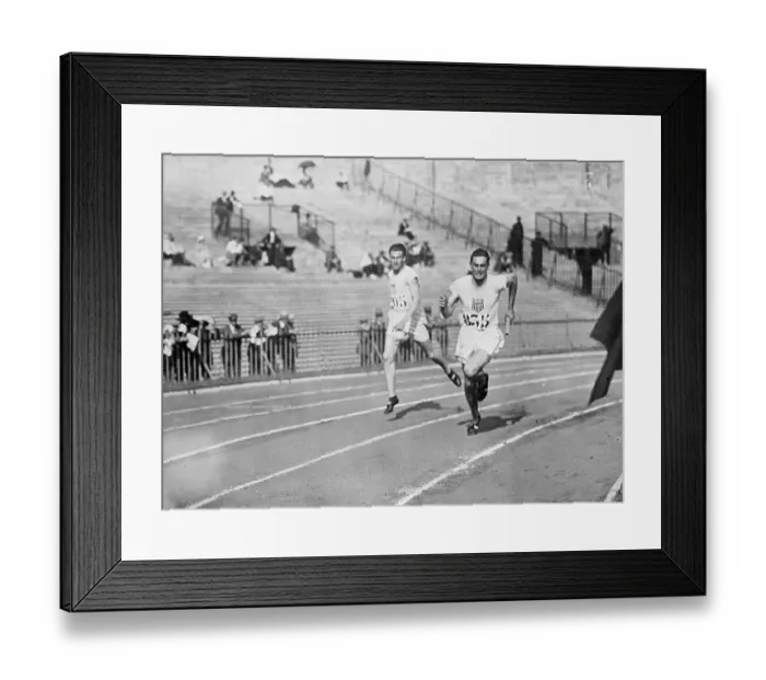 Framed Print : Men's Olympic Relay Team in Action Framed Print : Men's Olympic Relay Team in Action