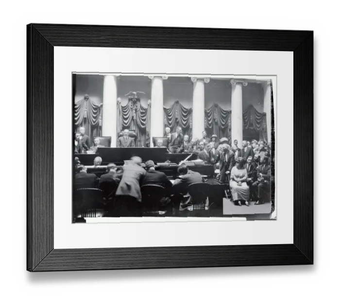 Framed Print : State House Meeting on Filibuster Framed Print : State House Meeting on Filibuster