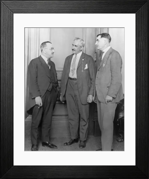 Framed Print : Three Politicians in Conference Framed Print : Three Politicians in Conference