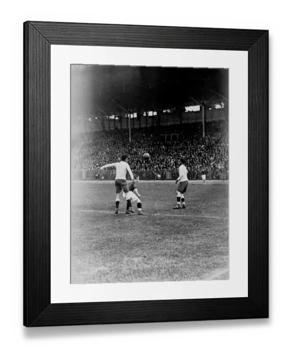Framed Print : Olympic Soccer Match in 1924 Framed Print : Olympic Soccer Match in 1924