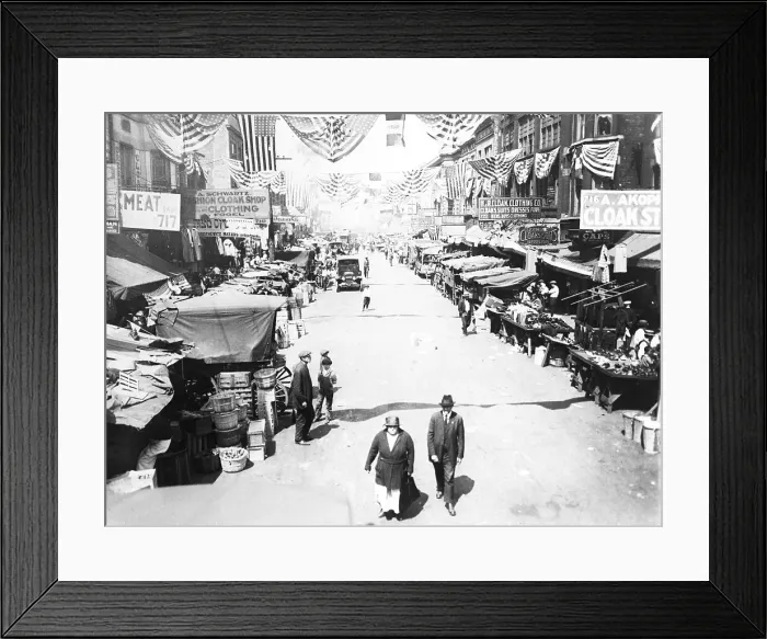 Framed Print : Jewish Street Market in Chicago Framed Print : Jewish Street Market in Chicago