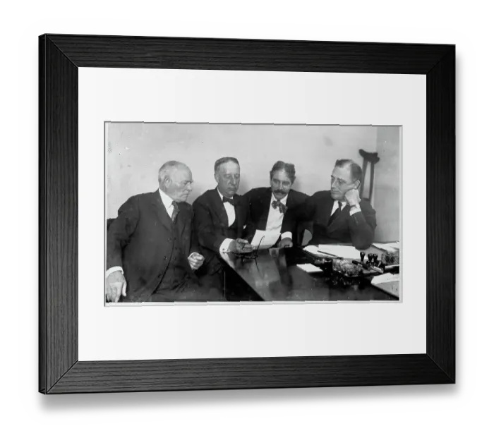 Framed Print : Alfred E. Smith and Franklin Roosevelt