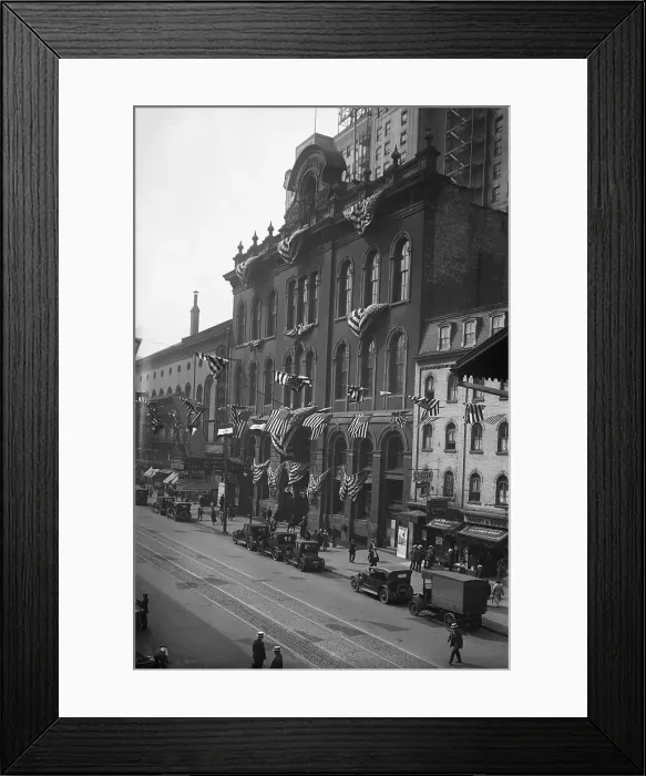 Framed Print : Tammany Hall Decorated for Democratic Convention Framed Print : Tammany Hall Decorated for Democratic Convention