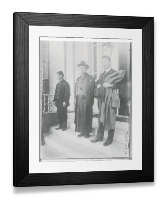 Framed Print : Japanese Delegates Leaving Premier's Home Framed Print : Japanese Delegates Leaving Premier's Home