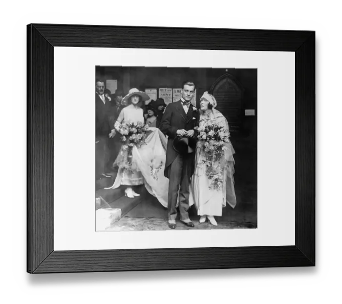 Framed Print : Recently Married Bride and Groom Framed Print : Recently Married Bride and Groom