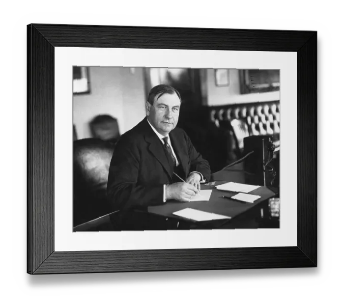 Framed Print : Harlan F. Stone at Work in His Office Framed Print : Harlan F. Stone at Work in His Office