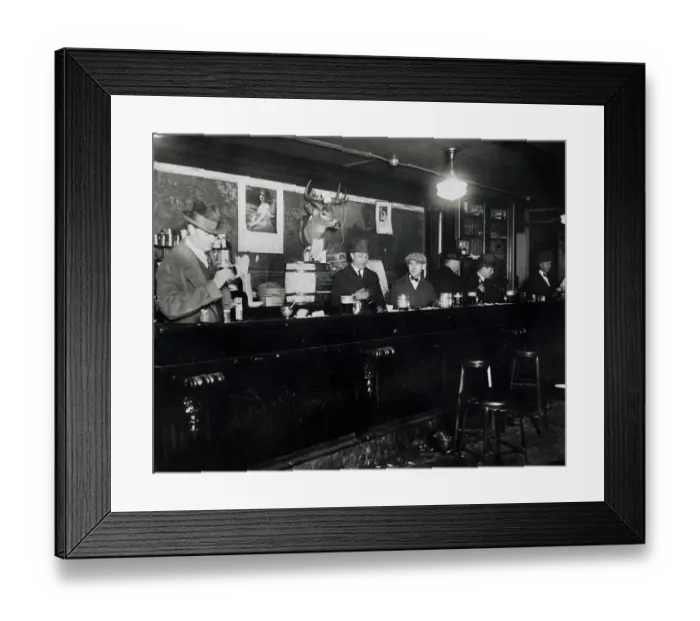 Framed Print : Feds Drinking Raided Contraband Liquor