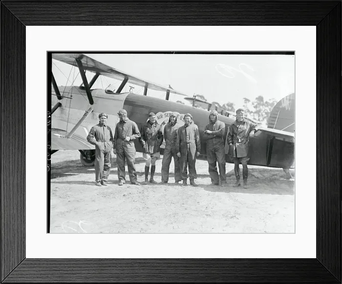 Framed Print : Pilots Beside Aircraft Framed Print : Pilots Beside Aircraft